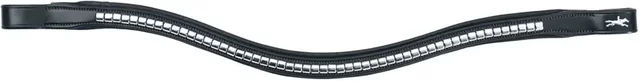 Schockemöhle Clincher Select Stirnriemen für Pferde aus Leder in Schwarz XL – Bild 1 von 2