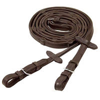 Produktbild von Schockemöhle Durasoft Grip Zügel aus Leder in Braun für Warmblut