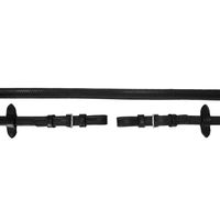Produktbild von Schockemöhle Durasoft Gummi Zügel 16 mm Schwarz Silber
