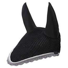 Schockemöhle Dynamite Fly Veil für Warmblut in Schwarz/Silber Größe Full – Bild 1 von 1