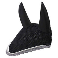Produktbild von Schockemöhle Dynamite Fly Veil für Warmblut in Schwarz/Silber Größe Full