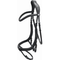 Produktbild von Schockemöhle Equitus Alpha Anatomische Ledertrense für Warmblut in Espresso Braun