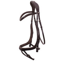 Produktbild von Schockemöhle Equitus Alpha Anatomische Premium Trense aus Leder für Warmblut in Espresso Braun