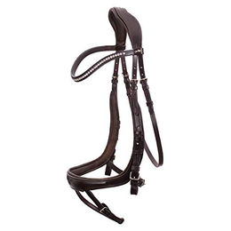 Schockemöhle Equitus Beta Trense anatomisch Spezial für Warmblut in Braun mit Edelstahlbeschlägen – Bild 1 von 3