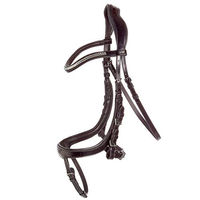 Produktbild von Schockemöhle Equitus Omega Anatomische Spezialtrense aus Leder für Vollblut in Braun mit Silber
