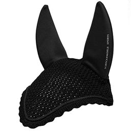 Produktbild von Schockemöhle Fliegenhaube Air Silent Black für Warmblut Pferde