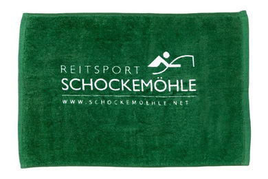 Produktbild von Schockemöhle Handtuch RS Classic Logo Grün 35 x 50 cm