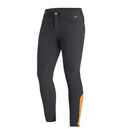 Schockemöhle Hero FS Vollgrip Reithose Herren Grau Orange DE98 (UK34L) wasserabweisend – Bild 1 von 3
