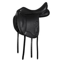 Produktbild von Schockemöhle IC Evol Tiefsitz Reitsattel aus Kalbsleder mit Klettverschluss Schwarz