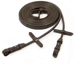 Schockemöhle Kandarenzügel Sports rundgenäht aus Leder mit Messingbeschlägen in Braun für Warmblut WB – Bild 1 von 2