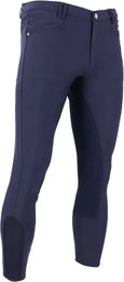 Produktbild von Schockemöhle Linus Damen Vollbesatzturnhose aus Kunstleder in Blau Größe 48