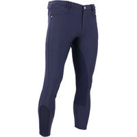 Produktbild von Schockemöhle Linus Damen Vollbesatzturnhose aus Kunstleder in Blau Größe 48