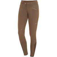 Produktbild von Schockemöhle Loretta Damen Reitjeans mit mittelstarkem Silikon-Grip in Beige oder Braun