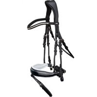Produktbild von Schockemöhle Malibu Anatomisches Reithalfter aus Leder Schwarz für Vollblut