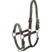 Produktbild von Schockemöhle Memphis Safety Trense aus Nylon und Leder für Ponys in Grau oder Braun