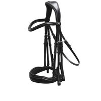 Produktbild von Schockemöhle Milan Kandare Anatomic Line Leder Schwarz/Silber für Warmblut ohne Zügel