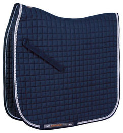 Schockemöhle Neo Star Dressurschabracke aus Baumwolle Blau für Warmblut – Bild 1 von 3