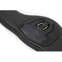 Produktbild von Schockemöhle Pittsburgh Sattelgurt aus Leder in Schwarz und Silber