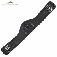 Produktbild von Schockemöhle Pittsburgh Sports Leder Kurzgurt ohne Elastik Schwarz 50 cm