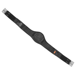 Schockemöhle Portland Sattelgurt aus Leder in Schwarz und Silber – Bild 1 von 3