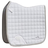 Produktbild von Schockemöhle Power Pad Dressage Saddle Pad für Warmblut in Weiß/Silber Full