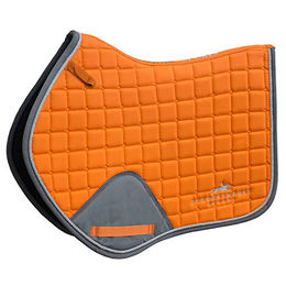 Schockemöhle Power Pad Jumping Saddle Pad für Warmblut in Orange/Grau Full – Bild 1 von 1