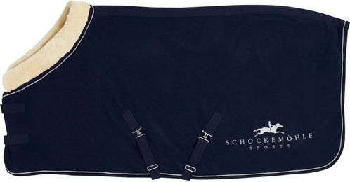 Schockemöhle Premium Fleece Rug Faux Fur Fleecedecke in Grün Größe 145 – Bild 1 von 2