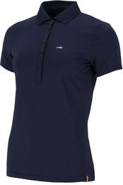 Produktbild von Schockemöhle Reitshirt Polo Shirt SP Madlin für Damen in Grau und Blau Größe M