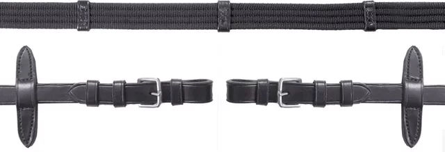 Produktbild von Schockemöhle Sattelgurtriemen mit Lederloop für Pferde in Schwarz