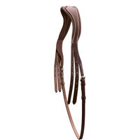 Produktbild von Schockemöhle Select Kopfstück und Genickstück mit Kehlriemen aus Leder in Braun für den Reitsport