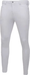 Produktbild von Schockemöhle Sommer Dakota Full-Grip Turnierhose für Herren in Grau und Weiß