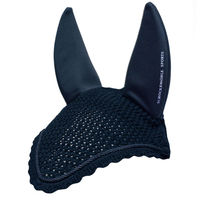 Produktbild von Schockemöhle Sports Air Silent Fly Veil Fliegenmütze mit Neoprenohren in Blau für Vollblut/VB