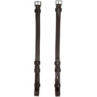 Produktbild von Schockemöhle Sports Anatomic Line Backenstücke Flat Hook & Stud für Kandare in Braun aus Leder
