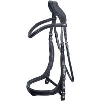 Produktbild von Schockemöhle Sports Anatomic Line Equitus Delta Trense aus Leder Schwarz Silber für Warmblut