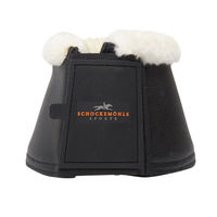 Produktbild von Schockemöhle Sports Bell Boots SP Glocken Gamaschen aus Neopren Schwarz mit Fell