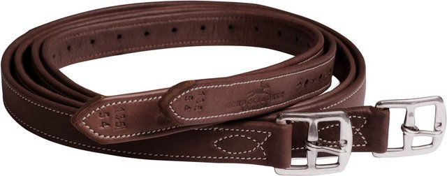 Schockemöhle Sports Chantilly Steigbügelriemen aus Leder Schwarz Silber 155cm – Bild 1 von 5