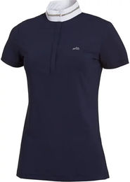 Produktbild von Schockemöhle Sports Clea Style Turnier-Poloshirt für Damen in Blau Größe L