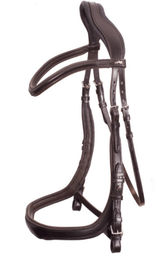 Schockemöhle Sports Equitus Delta Anatomic Line Trense aus Leder in Braun und Silber – Bild 1 von 3