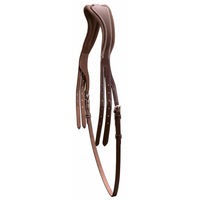 Produktbild von Schockemöhle Sports Genickstück SP Select mit Kehlriemen aus Leder in Braun