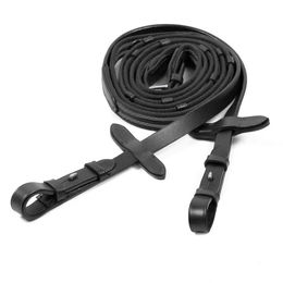 Schockemöhle Sports Gripzügel Anti-Rutsch für Warmblut in Schwarz und Silber – Bild 1 von 2