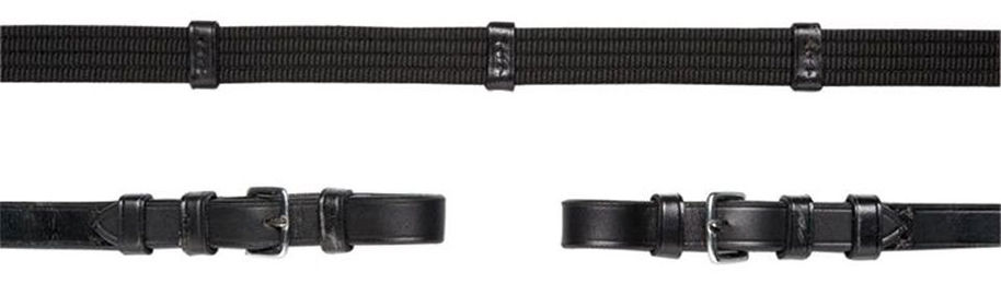 Schockemöhle Sports Gurtzügel für Warmblut in Schwarz/Silber – Bild 1 von 2