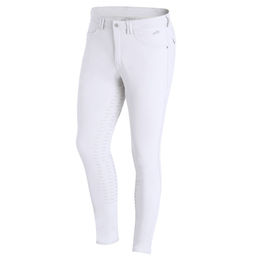 Schockemöhle Sports Hero FS Reithose Herren mit Vollgrip weiß wasserabweisend – Bild 1 von 2