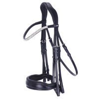 Produktbild von Schockemöhle Sports Kandare SP Monticelli Gebiss aus Leder in Schwarz und Silber