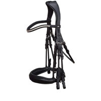 Produktbild von Schockemöhle Sports Kandare Venice Anatomic Line für Warmblut in Schwarz/Silber aus Leder