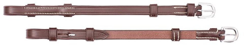 Schockemöhle Sports Kinnriemen Select Backenstücke aus Leder Braun Paar – Bild 1 von 2
