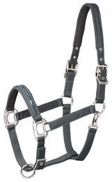 Schockemöhle Sports Memphis Halfter aus Nylon für Warmblut in Schwarz und Grau – Bild 1 von 5
