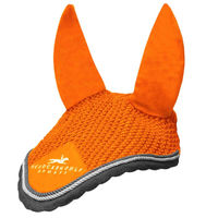 Produktbild von Schockemöhle Sports Neo Star Fliegenmütze mit Fliegenohren für Warmblut in Orange