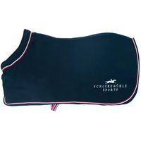 Produktbild von Schockemöhle Sports Premium Abschwitzdecke für Pferde aus Fleece in Blau