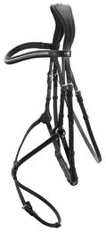 Schockemöhle Sports Rio Select Mexikanisches Reithalfter aus Leder in Schwarz für Vollblut – Bild 1 von 6