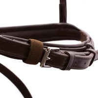 Produktbild von Schockemöhle Sports Rome Select Kombinierte Zügel für Pferde aus Leder in Braun